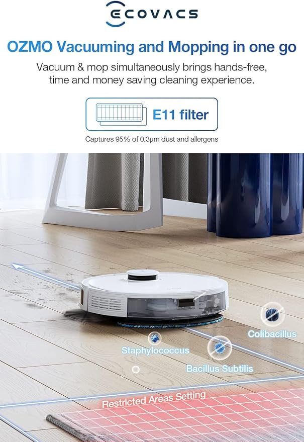 [Refurbished]ECOVACS Robot Vacuum Cleaner and Mop DEEBOT N10