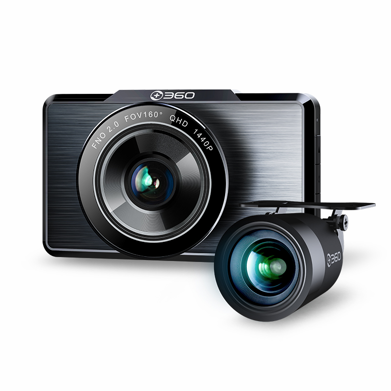 360 Dash Cam G500H, Dual HD Video Cam Recorder, GPS, Night Vision+G-Sensor - E-Bargain Intl