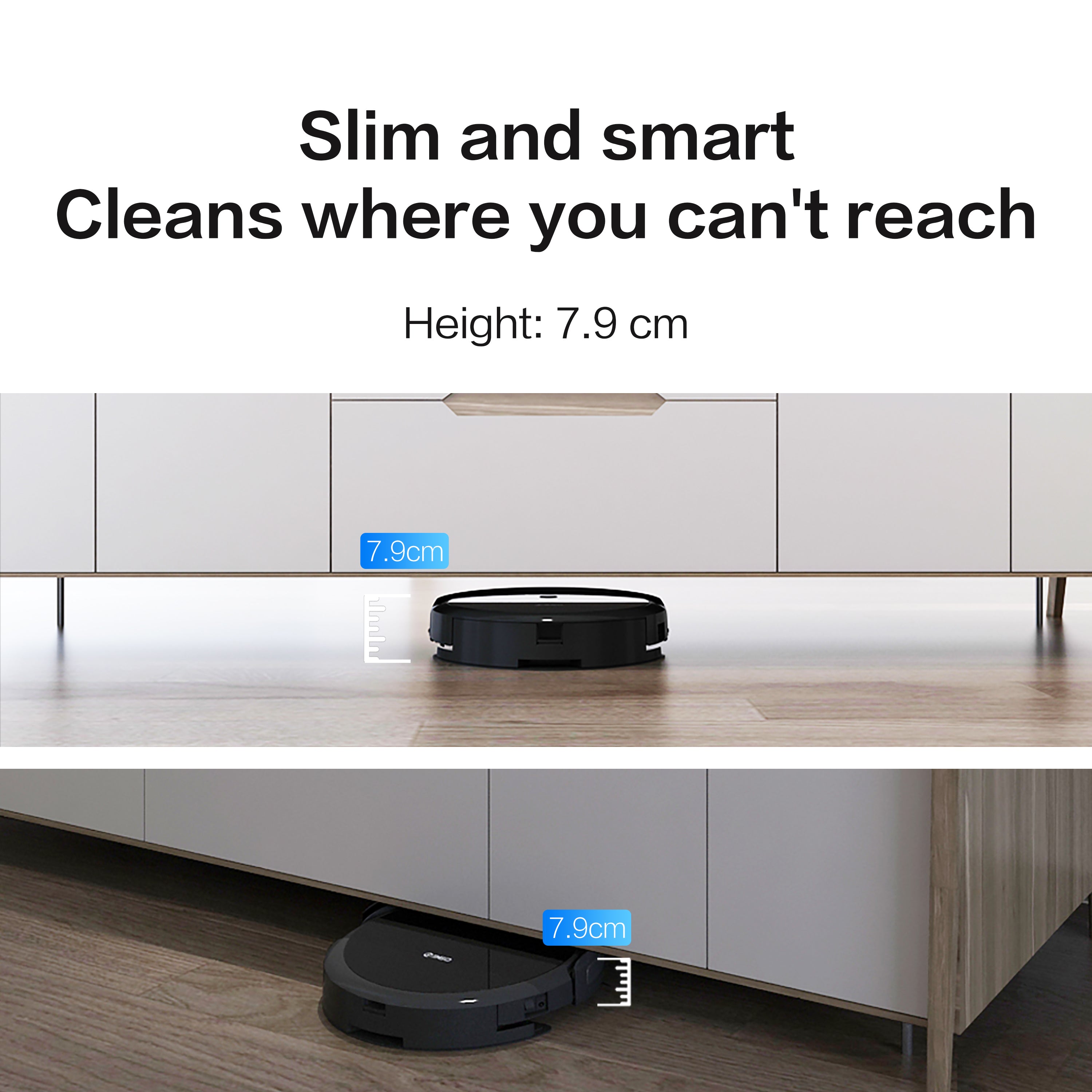 360 C50 Robot Vacuum and Mop Cleaners - Black - E-Bargain Intl