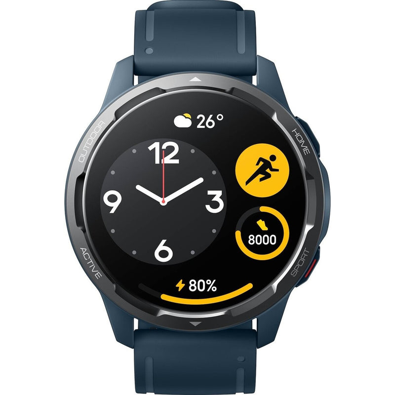 XIAOMI WATCH S1 Active - Ocean Blue 1.43" AMOLED display, Fitness Modes - Heart rate, 5 ATM water resistance, GPS - E-Bargain Store