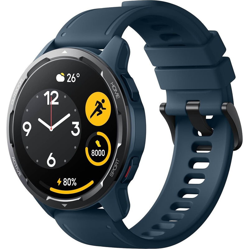 XIAOMI WATCH S1 Active - Ocean Blue 1.43" AMOLED display, Fitness Modes - Heart rate, 5 ATM water resistance, GPS - E-Bargain Store