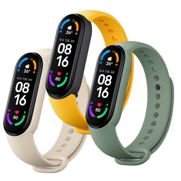 Xiaomi Mi Smart Band 6 Strap (3 pack) Ivory/Olive/Yellow - E-Bargain Intl
